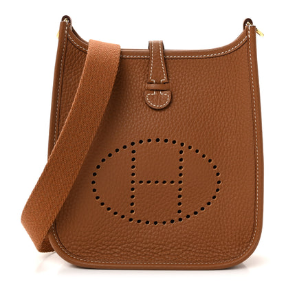 Hermes Taurillon Clemence Evelyne TPM Gold 1 of 11