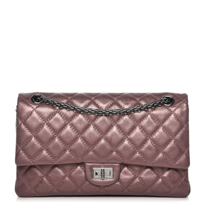 Chanel Metallic Aged Calfskin Quilted 2.55 Reissue 226 Flap Rose Fonce 1 of 9