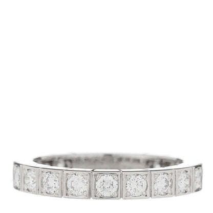 Cartier 18K White Gold Diamond 3mm Lanieres Ring 51 5.75 1 of 4
