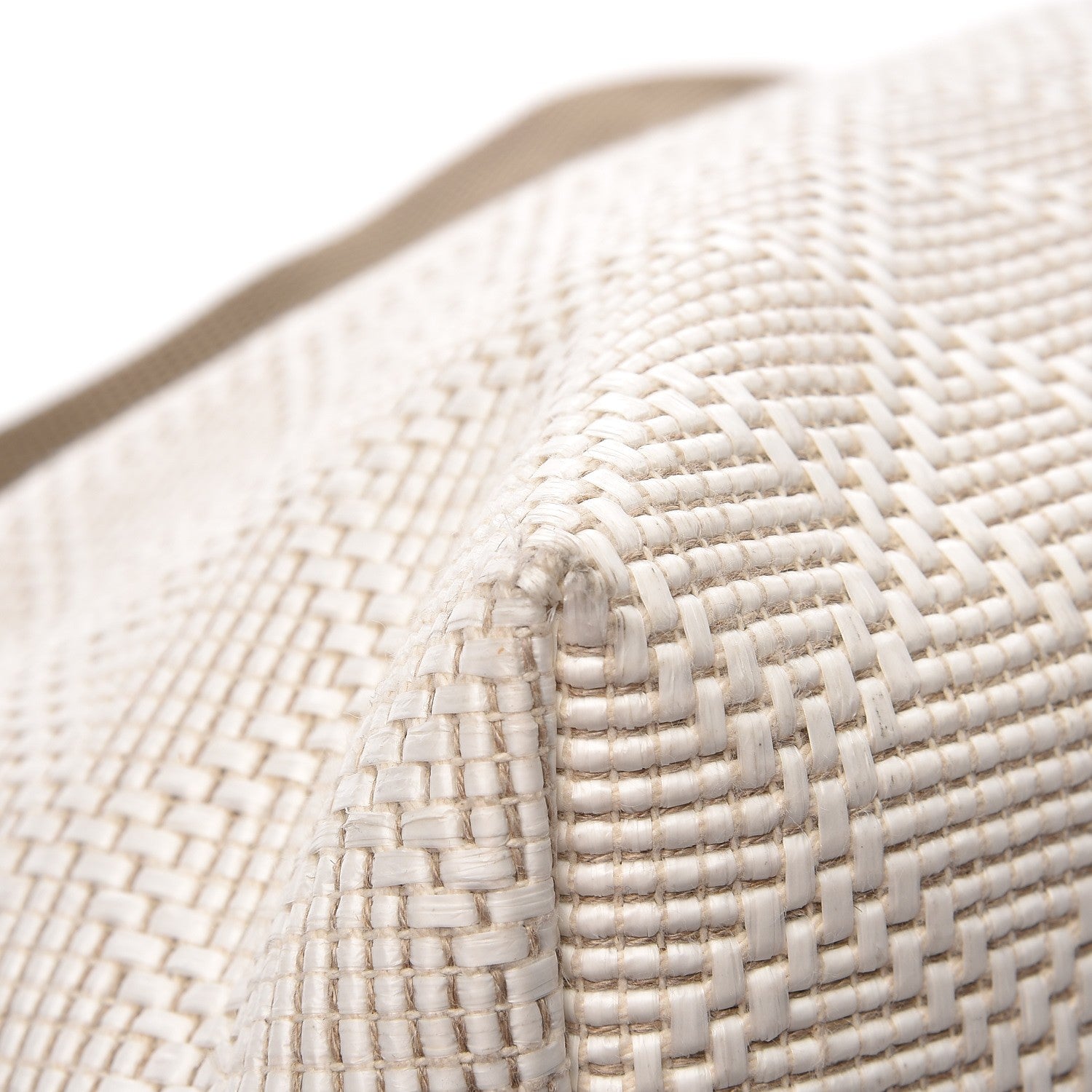 Gucci Woven Raffia Diamante Tote White 10 of 12