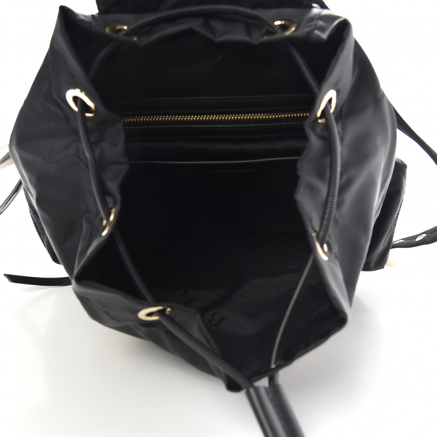 Nylon Medium Rucksack Backpack Black
