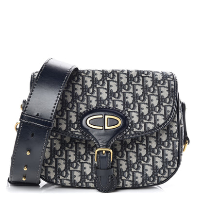 Christian Dior Oblique Crossbody Navy Blue 1 of 8