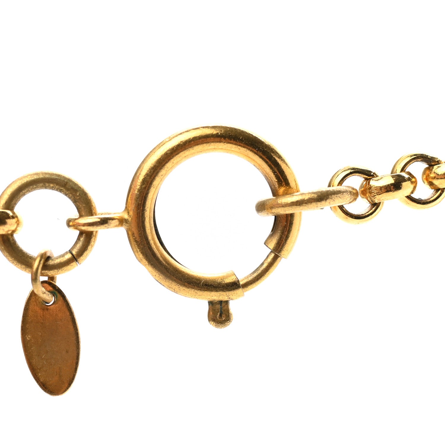 Chanel Chain CC Long Necklace Gold 5 of 6