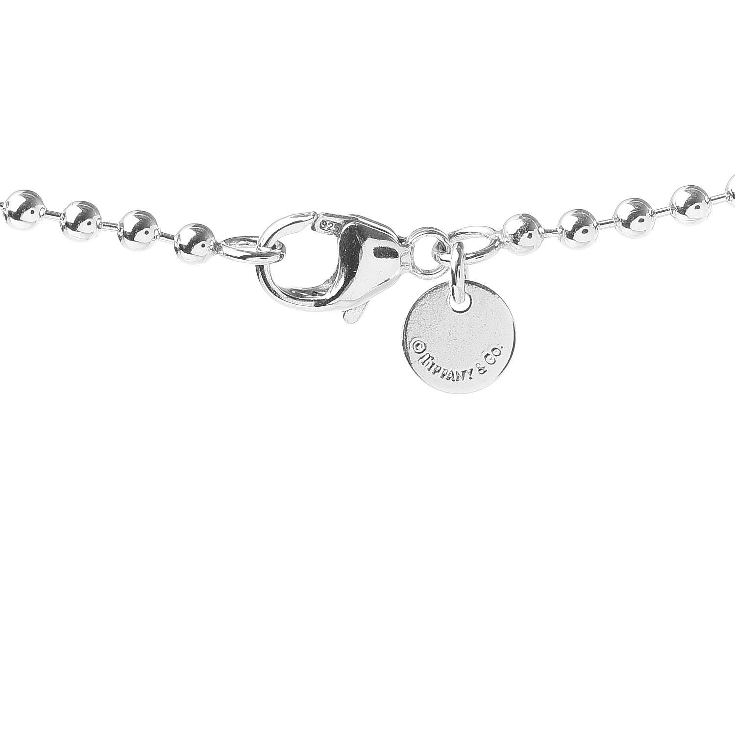 Tiffany Sterling Silver Long Return to Tiffany Heart Pendant Necklace 4 of 4