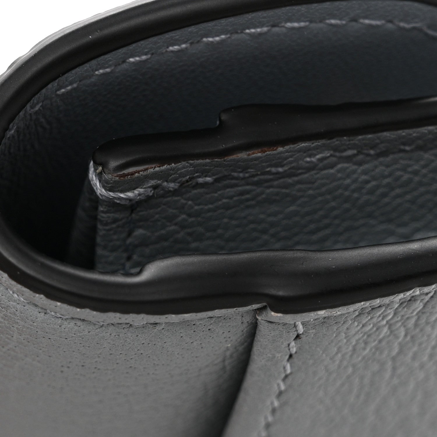 Christian Dior Goatskin Saddle Card Holder Sky Blue 9 of 9