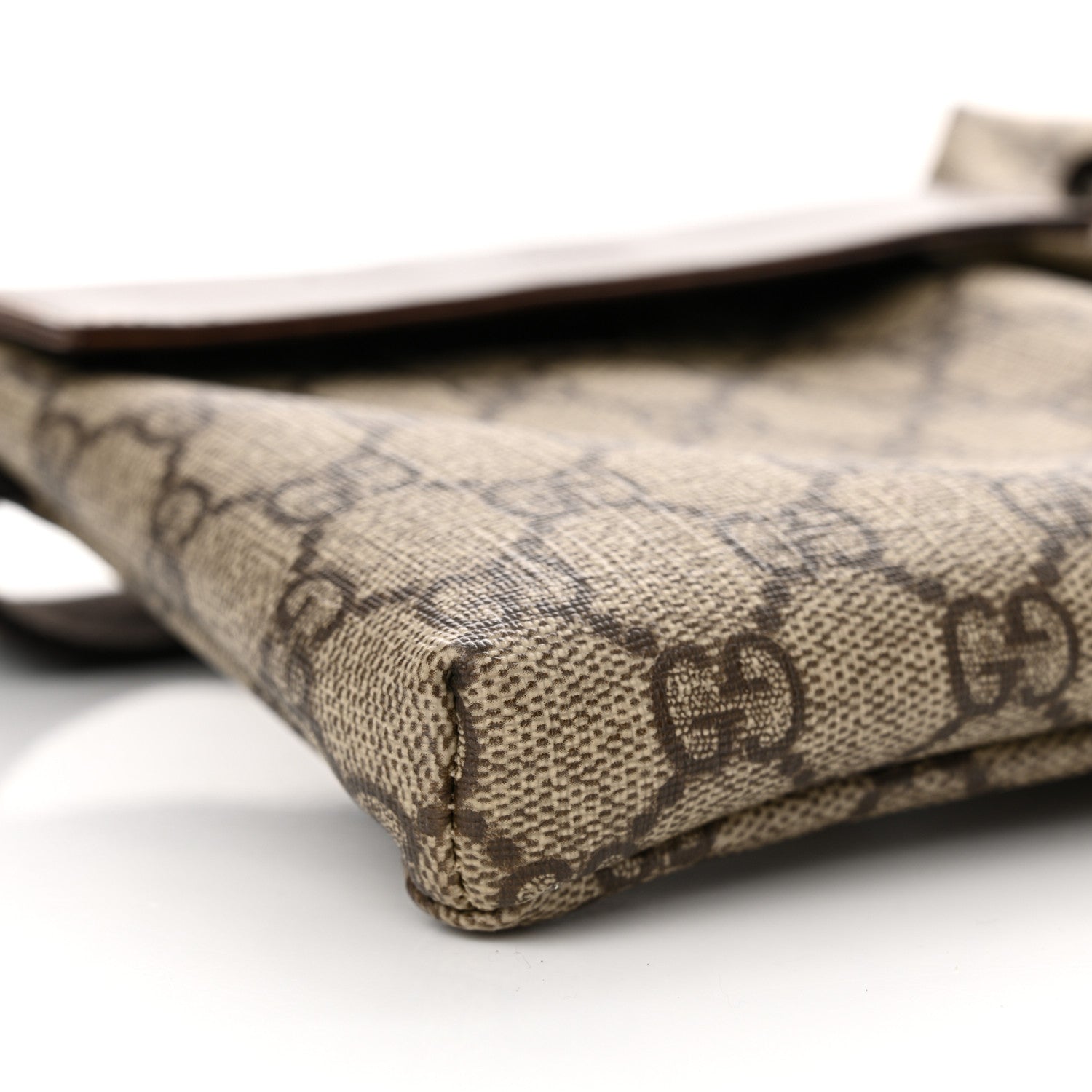 Gucci GG Monogram Double Pocket Belt Bag Dark Brown 9 of 14