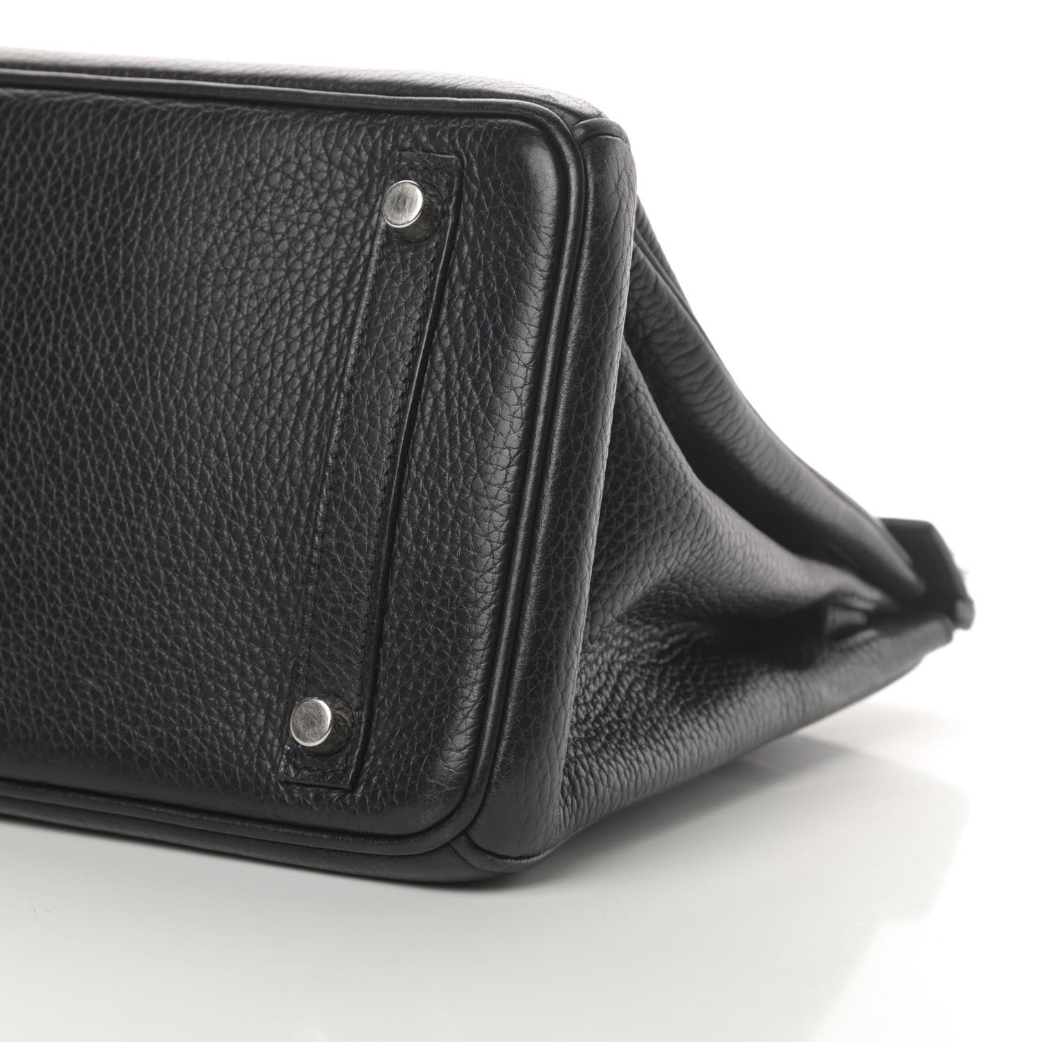Hermes Taurillon Clemence Birkin 30 Black 10 of 15