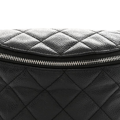 Chanel Grained Calfskin Quilted Waist Belt Bag Black 8 of 11