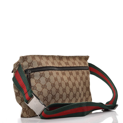 Gucci Monogram Web Belt Bag Dark Brown 3 of 6