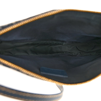 Christian Dior Monogram Mini Saddle Pochette Navy 5 of 11