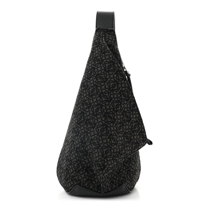 Loewe Jacquard Anagram Calfskin Anton Sling Anthracite Black 1 of 12