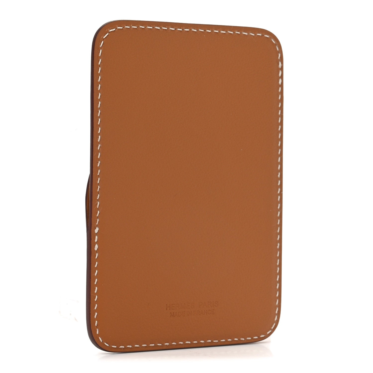Hermes Swift Stitched Cheval MagSafe Card Holder Gold 1781130