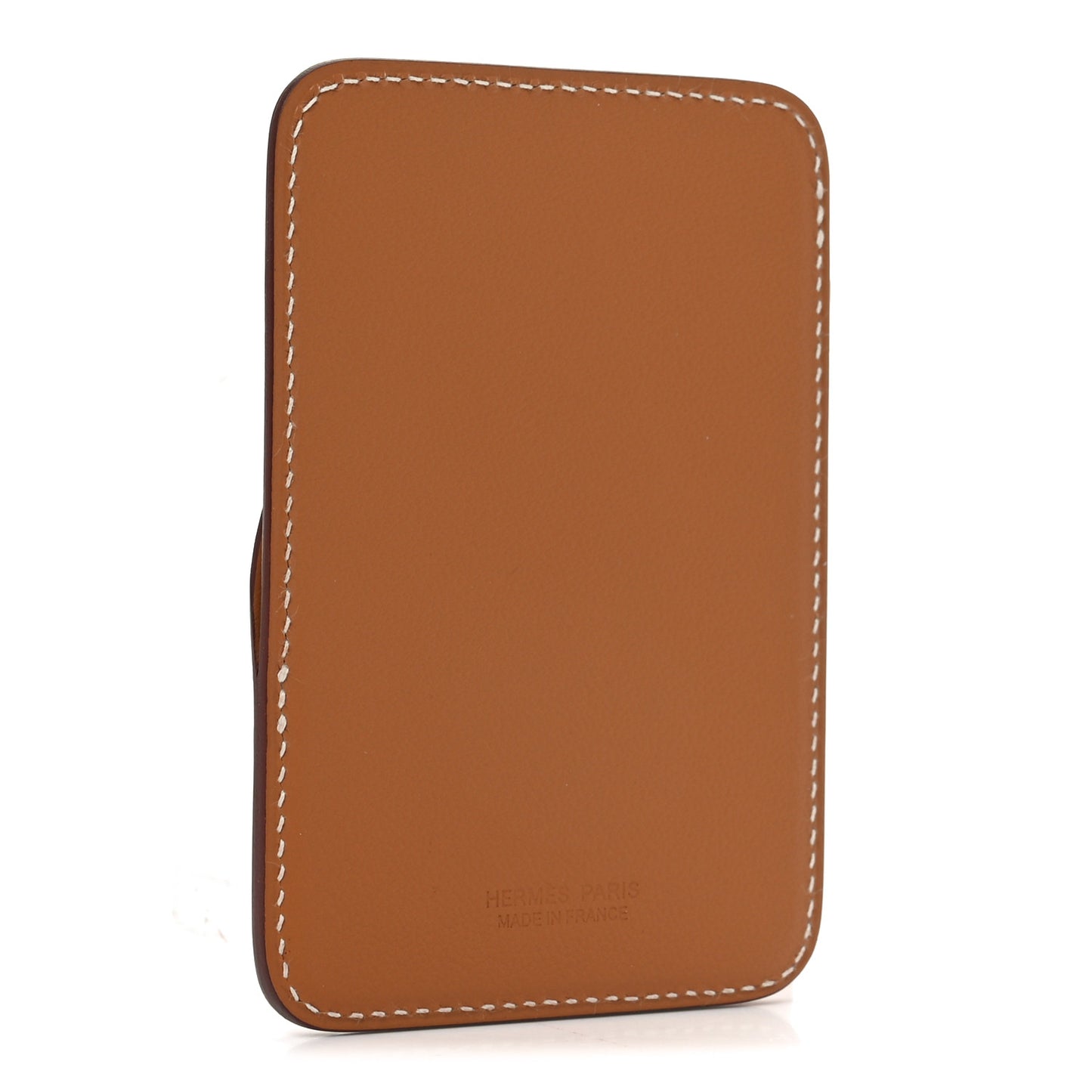 Swift Stitched Cheval MagSafe Card Holder Gold