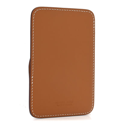 Hermes Swift Stitched Cheval MagSafe Card Holder Gold 3 of 6