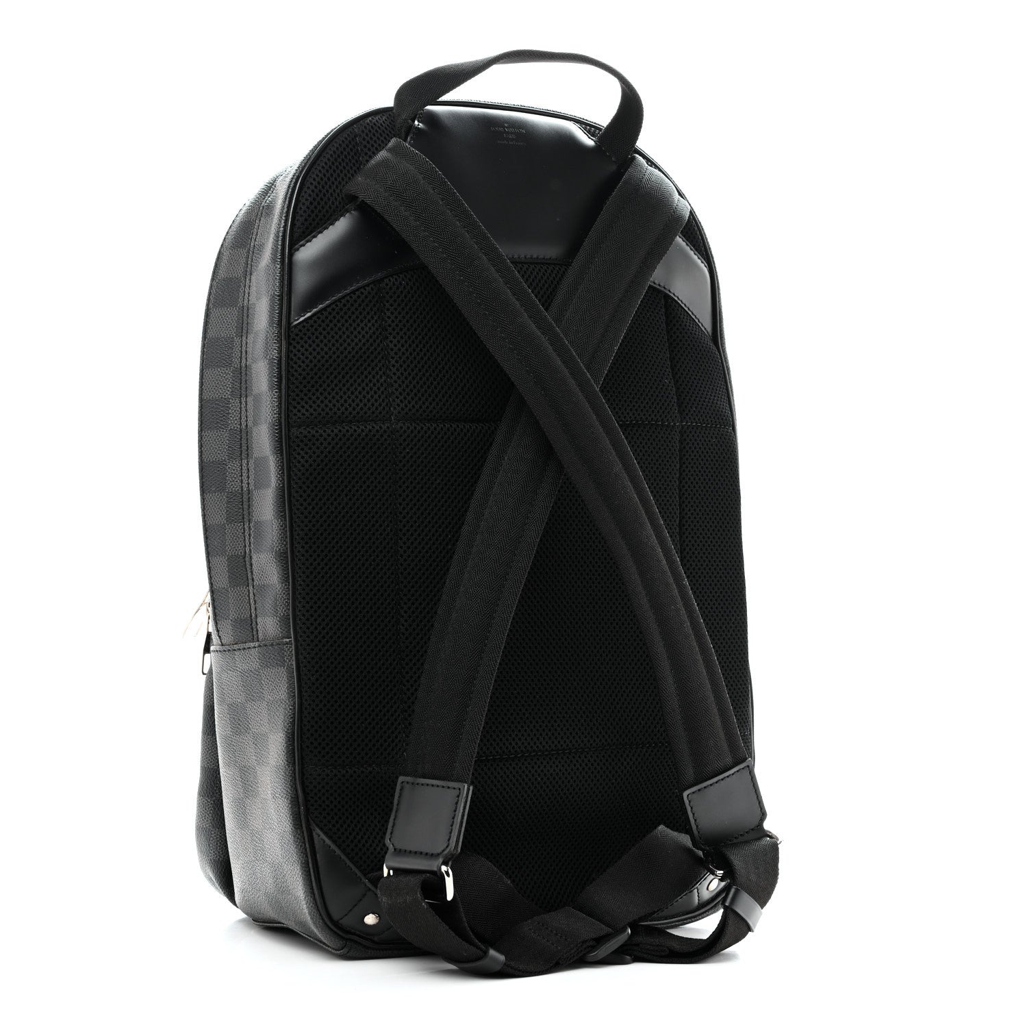 louis vuitton backpack michael damier Graphite NV2 modern design in damier graphite canvas with black leather trim Louis Vuitton Damier Graphite Michael