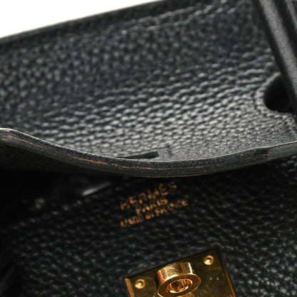 Hermes Taurillon Clemence Birkin 35 Black 13 of 19