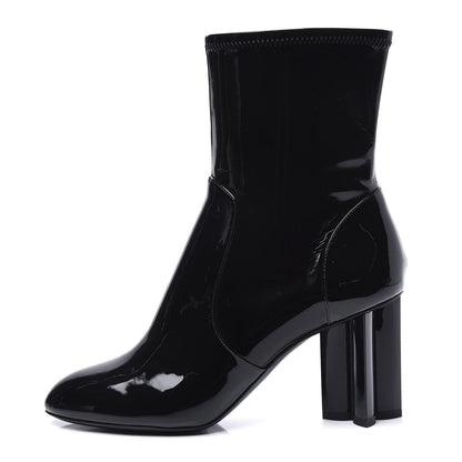 Louis Vuitton Patent Uniformes Silhouette Ankle Boots 39 Black 1 of 10