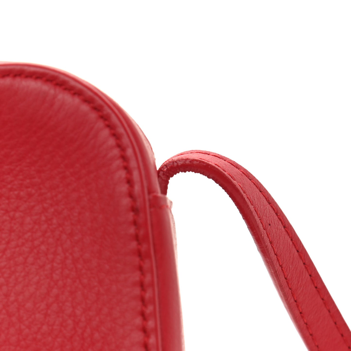 Calfskin Logo XS Everyday Camera Bag Rouge Lantern Black