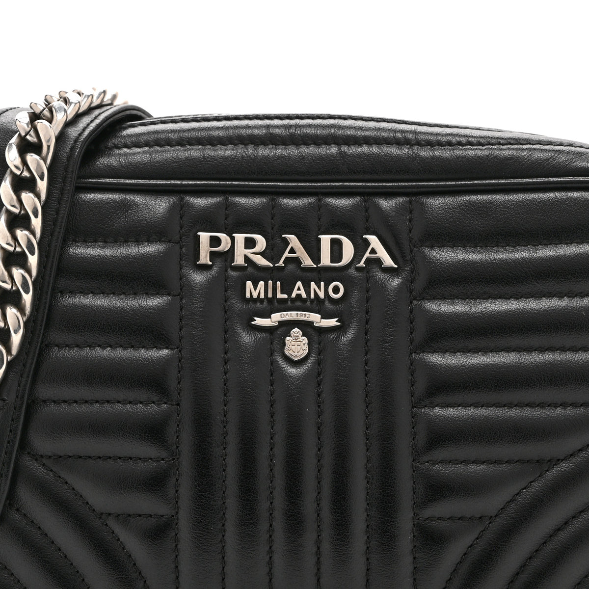 Soft Calfskin Diagramme Camera Bag Black