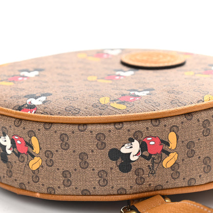 Gucci X DISNEY Mini Vintage GG Supreme Monogram Mickey Mouse Round Backpack Beige Vintage Sun Oil 10 of 10