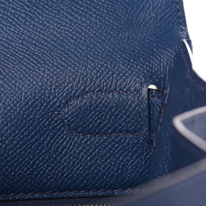Hermes Epsom Kelly Sellier 28 Bleu De Malte 16 of 36