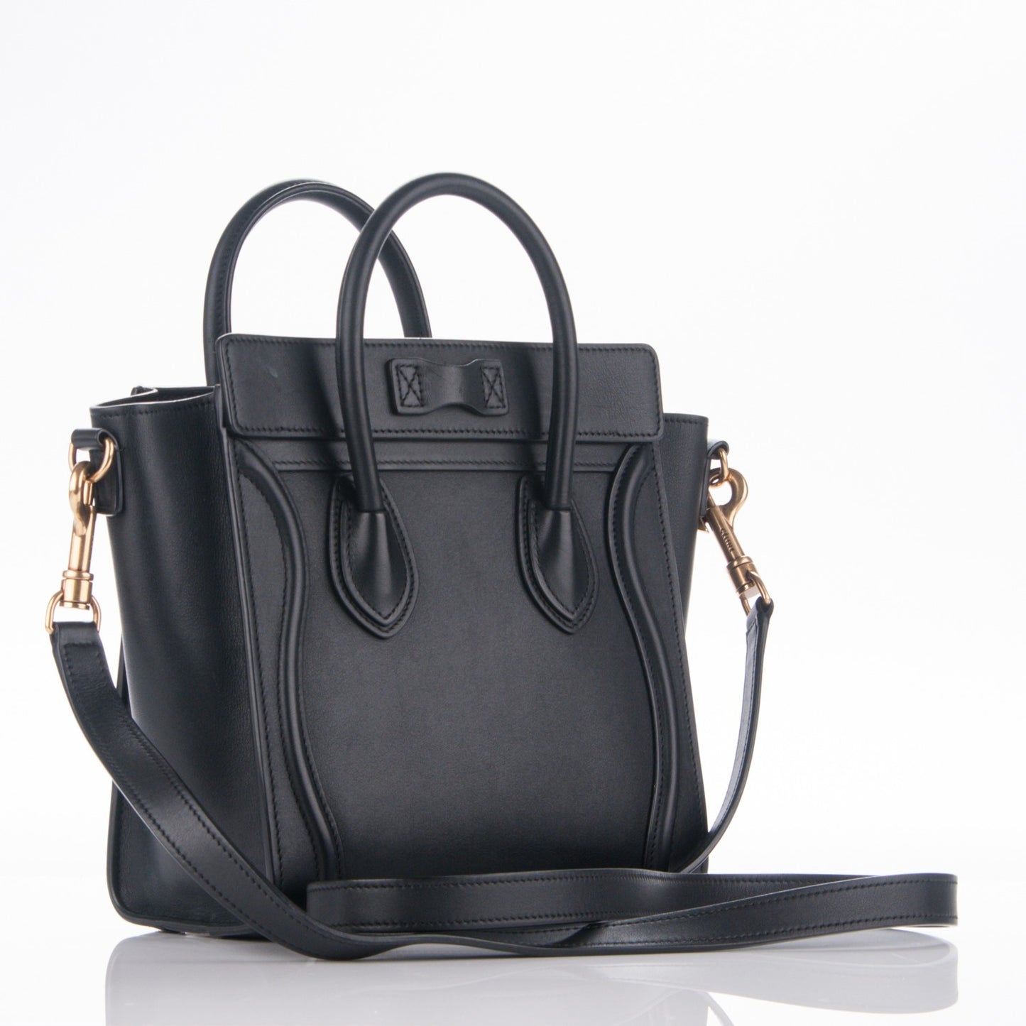 Smooth Calfskin Nano Luggage Black