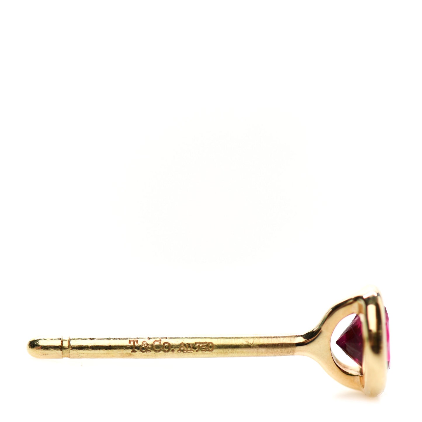 18K Yellow Gold Ruby .22ctw Elsa Peretti Color By The Yard Earrings