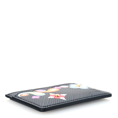 Louis Vuitton Epi Flower Remix Card Holder Black 4 of 7