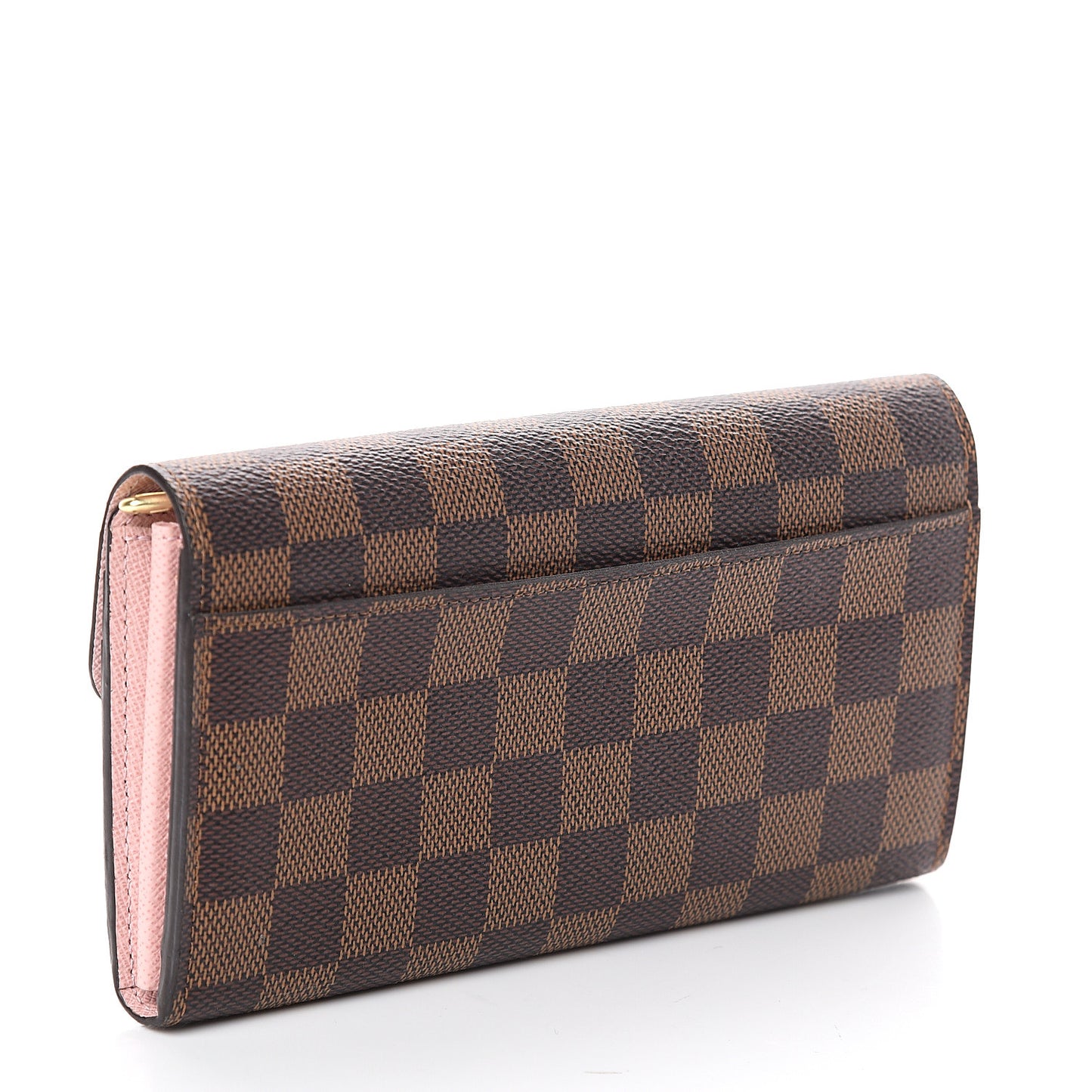 Damier Ebene Sarah Wallet NM Rose Ballerine