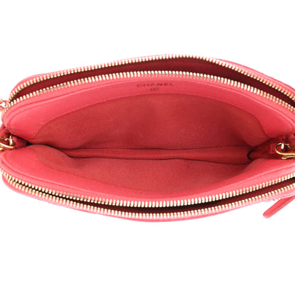 Chanel Caviar Quilted Small Clutch With Chain Pink 6 of 17