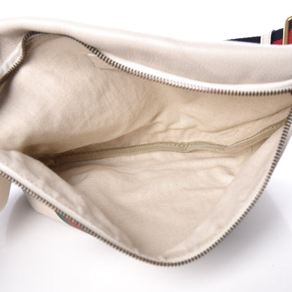 Gucci Grained Calfskin Logo Belt Bag White 5 of 9
