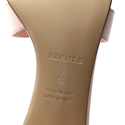 Hermes Epsom Oasis Sandals 40 Rose Pale 7 of 10