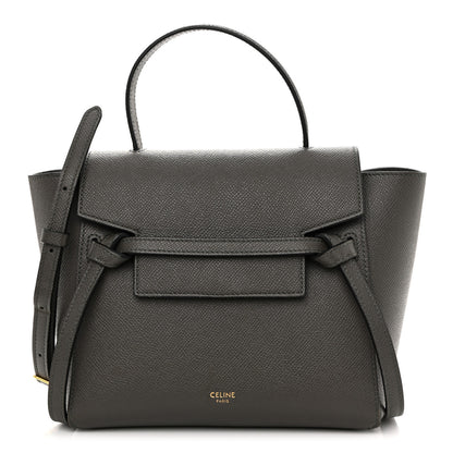 Celine Grained Calfskin Nano Belt Bag Grey 1 of 10