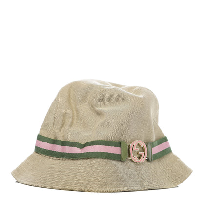 Gucci Nylon Web Interlocking G Bucket Hat M Pink 1 of 5