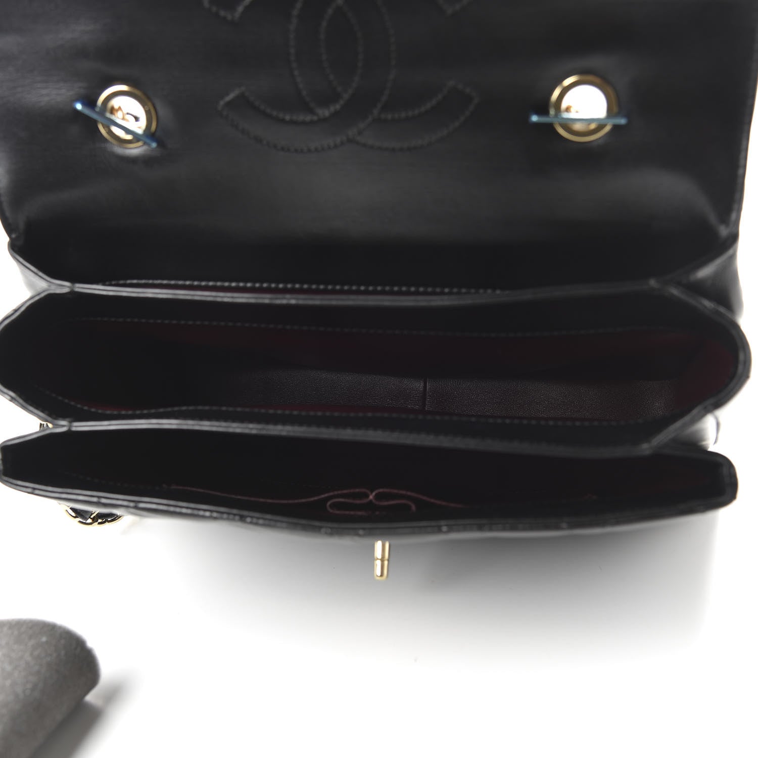 Chanel Lambskin Quilted Large Trendy CC Dual Handle Flap Bag Black 6 of 12