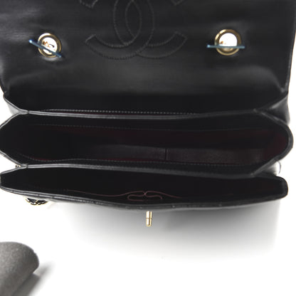 Chanel Lambskin Quilted Large Trendy CC Dual Handle Flap Bag Black 6 of 12