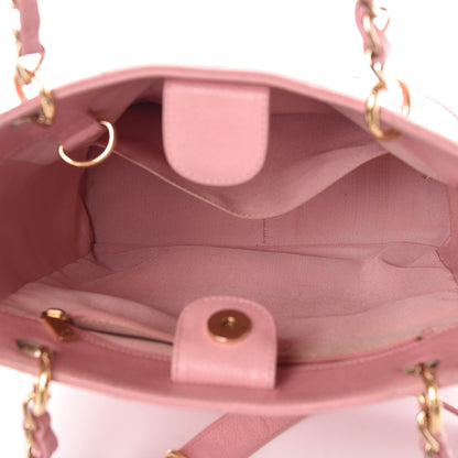 Chanel Caviar Quilted Petit Shopping Tote PST Pink 7 of 10