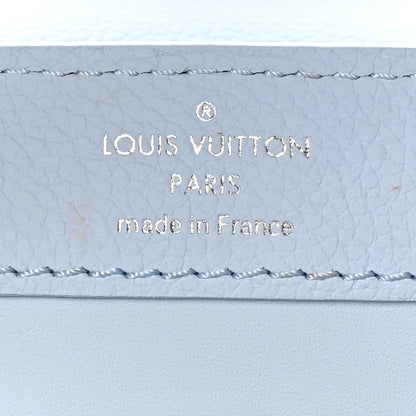 Louis Vuitton Taurillon Capucines East West Mini Scarabeo Iridescent Washed Blue 5 of 8