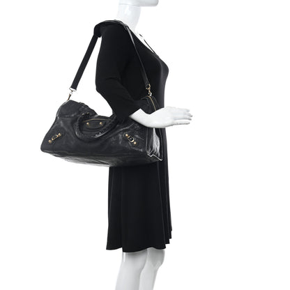 Balenciaga Agneau Giant 12 Gold Hardware Part Time Black 2 of 14