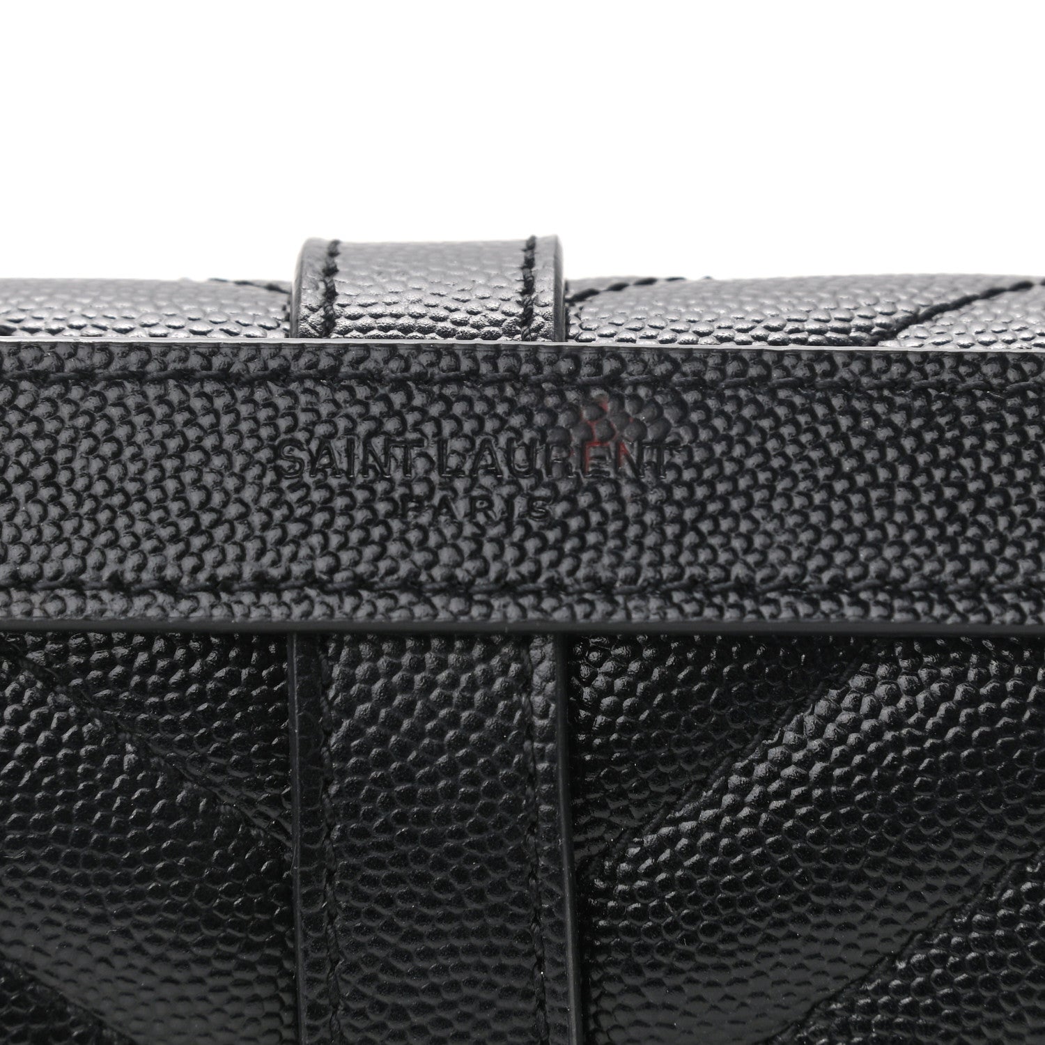 Saint Laurent Grain De Poudre Matelasse Chevron Medium Monogram Satchel Black 10 of 11