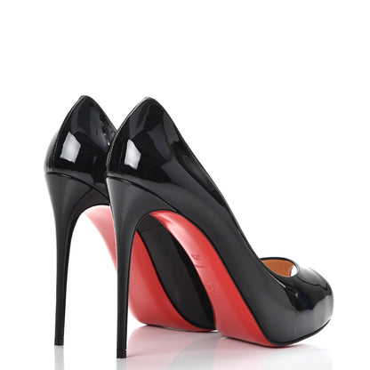 Christian Louboutin Patent New Very Prive 120 Pumps 37.5 Black Red 4 of 8