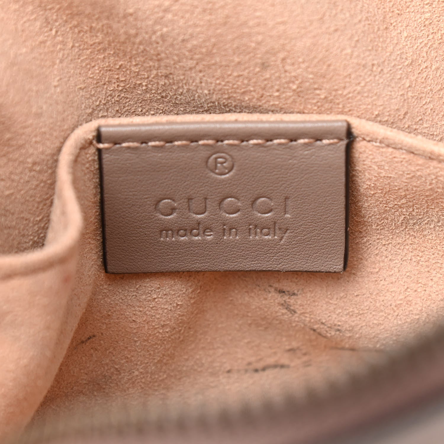 Gucci Calfskin Matelasse GG Marmont Belt Bag 85 34 Porcelain Rose 6 of 10