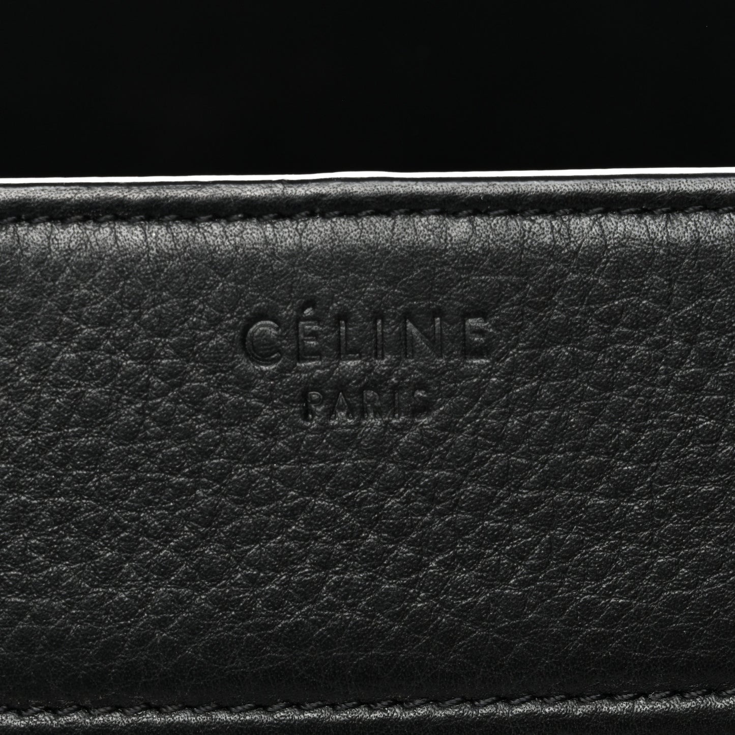 Supple Calfskin Medium Phantom Luggage Black