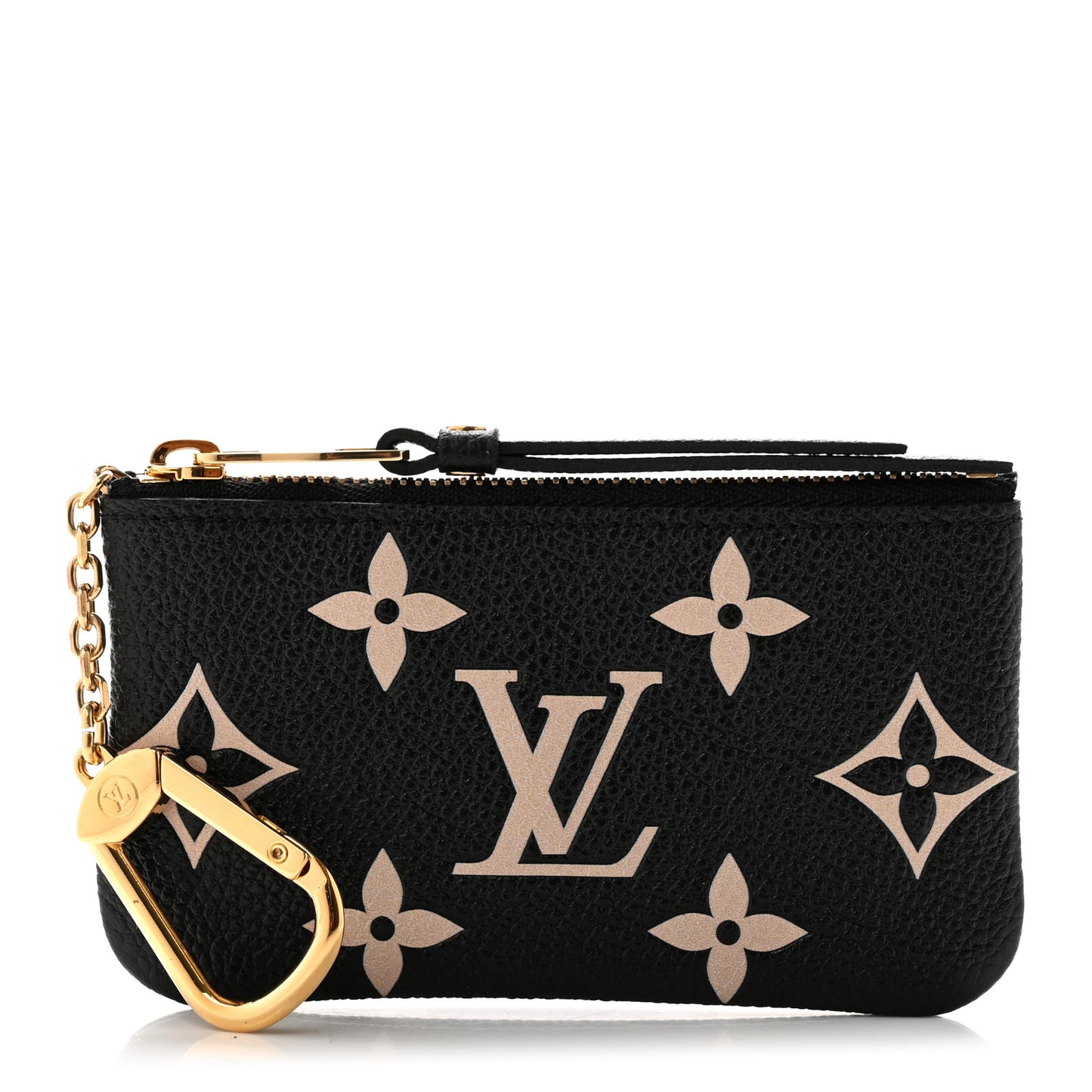 Empreinte Monogram Giant Key Pouch Black Beige