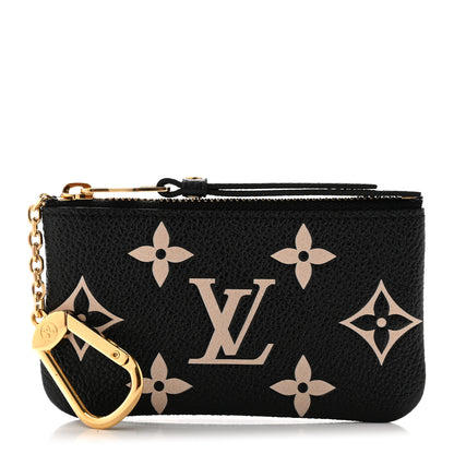 Louis Vuitton Empreinte Monogram Giant Key Pouch Black Beige 1 of 6
