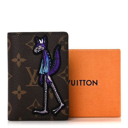 Louis Vuitton Monogram Embroidered Cartoon LV Friends Pocket Organizer 7 of 7