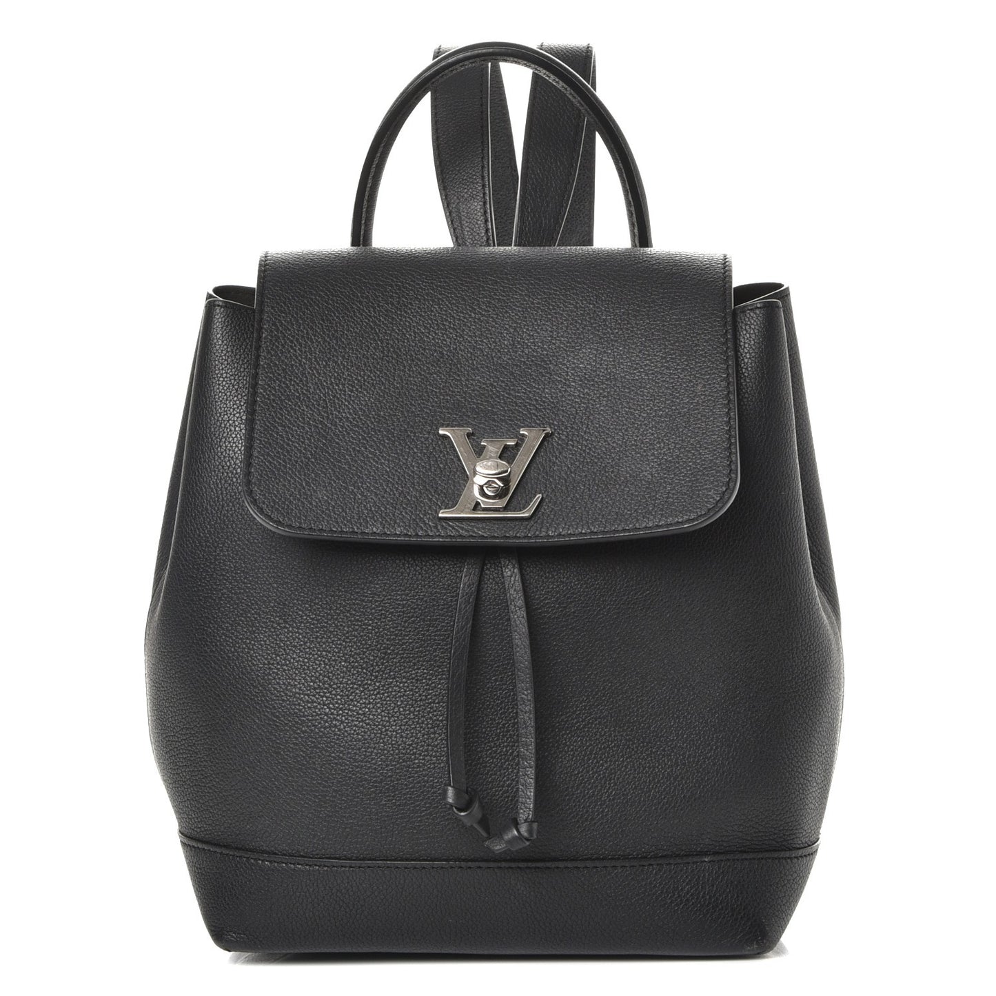 Calfskin Lockme Backpack Black