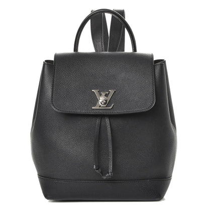 Louis Vuitton Calfskin Lockme Backpack Black 1 of 8