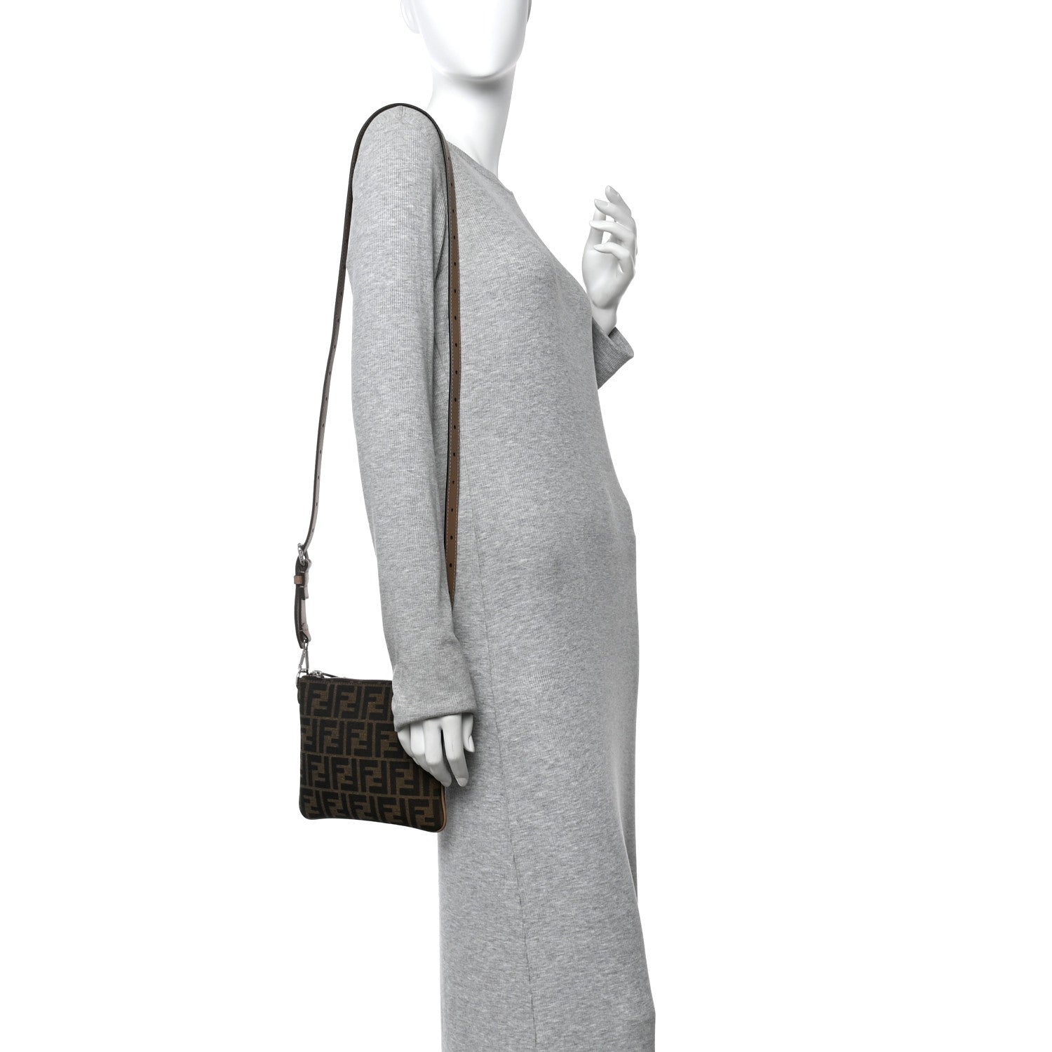 Fendi Zucca Mini After Bag Crossbody Tobacco Moro Sand 2 of 10