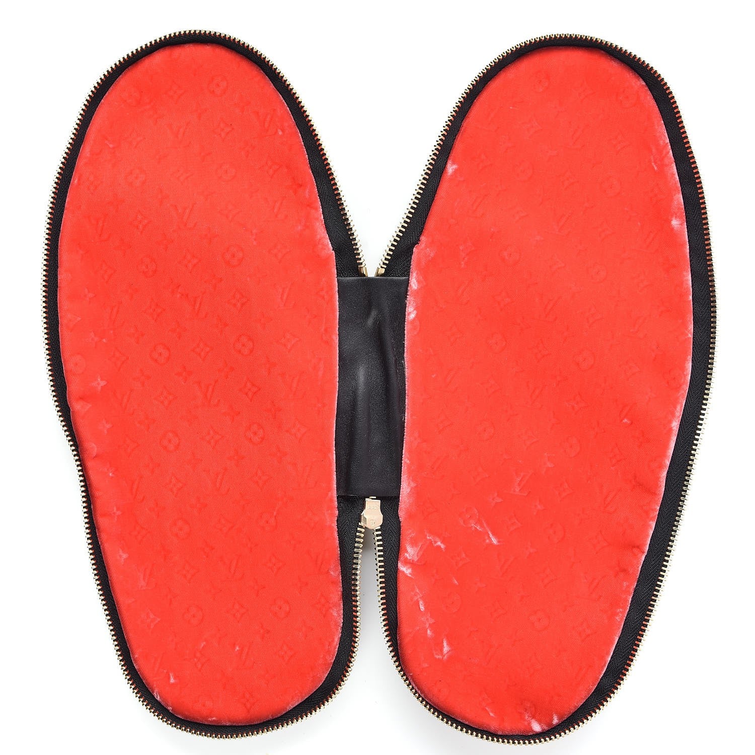 Louis Vuitton X SUPREME Lambskin Mens Hugh Slippers 8 Black 11 of 16